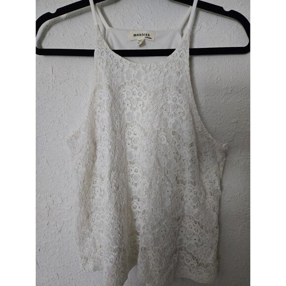 White lace tank - Picture 1 of 3
